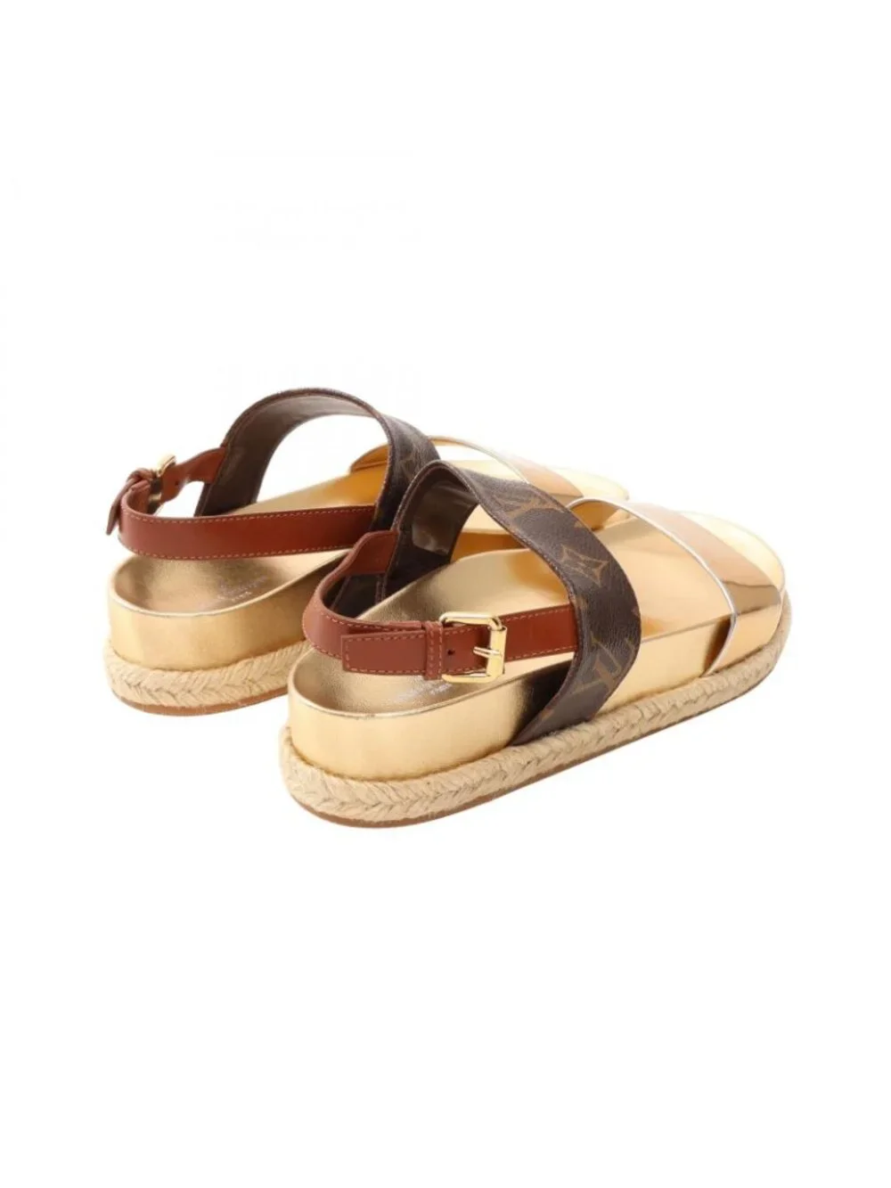 Louis Vuitton Sandals Odyssey Line Monogram Espadrilles Canvas Leather